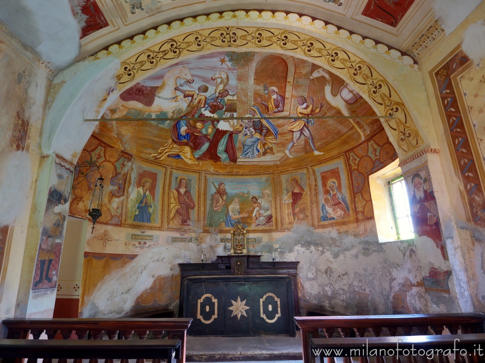 Andorno Micca (Biella, Italy) - Apse of the Chapel of the Hermit